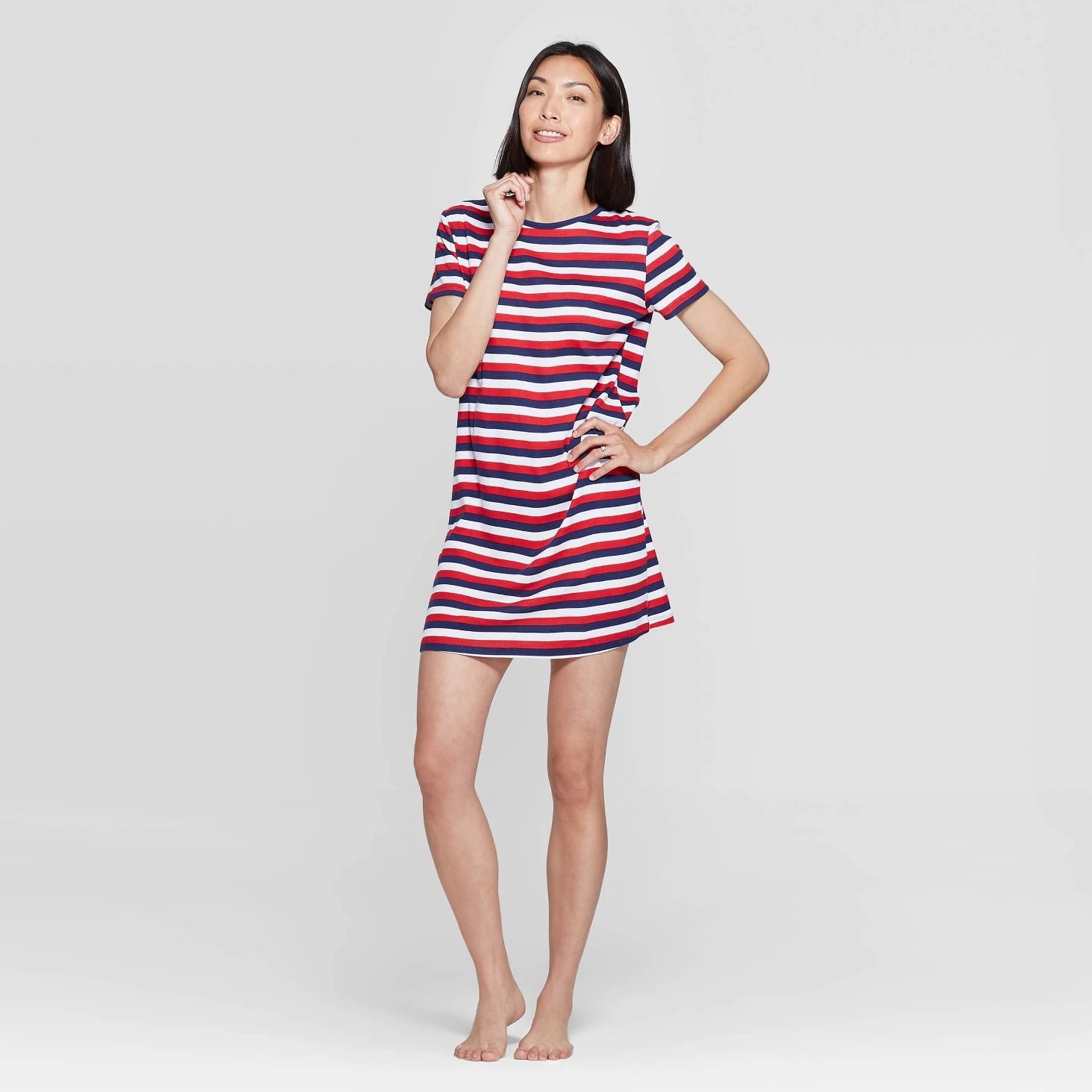 Red t shirt dress sales target
