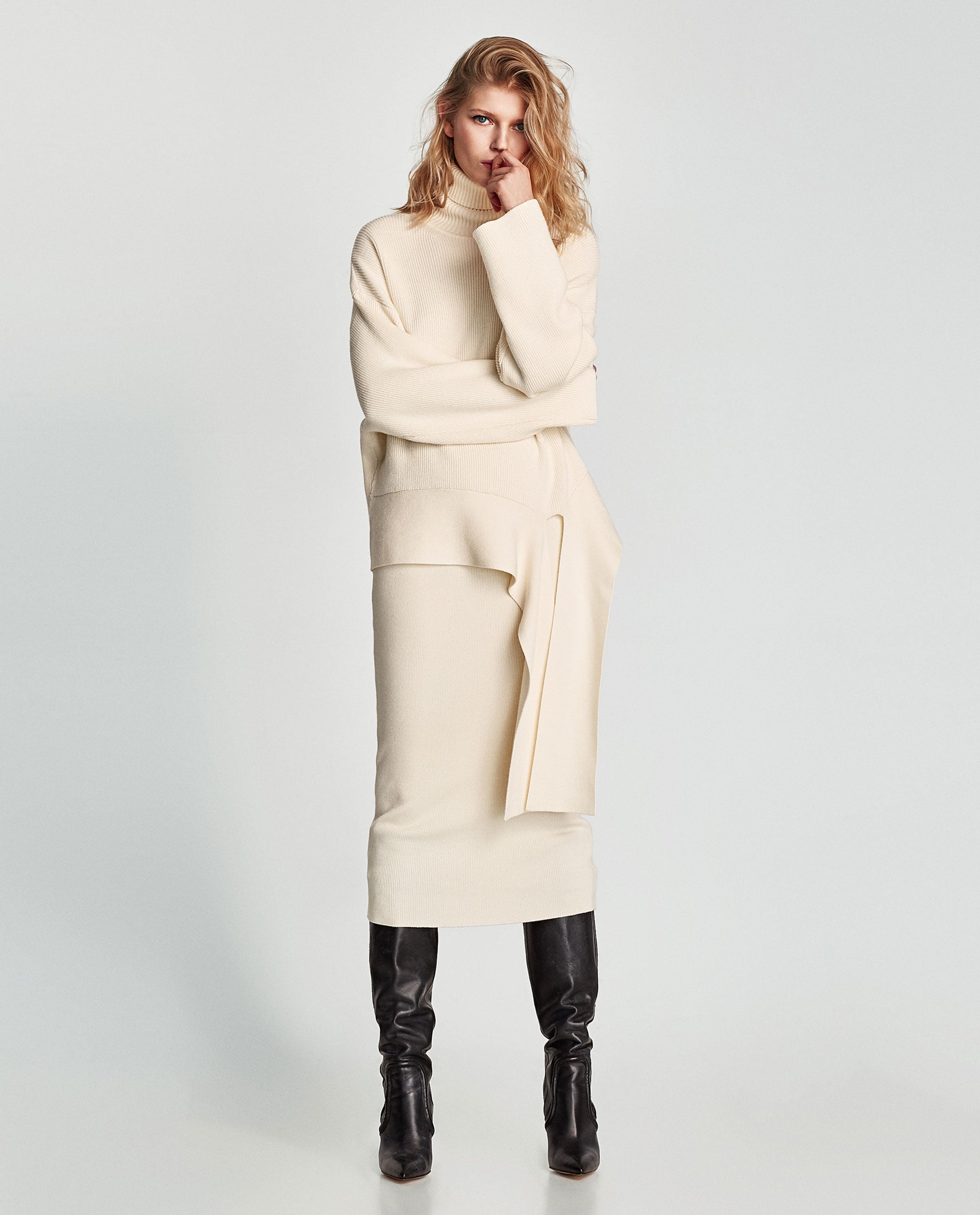 Zara Sweater and Ribbed Skirt Set | 75+ 