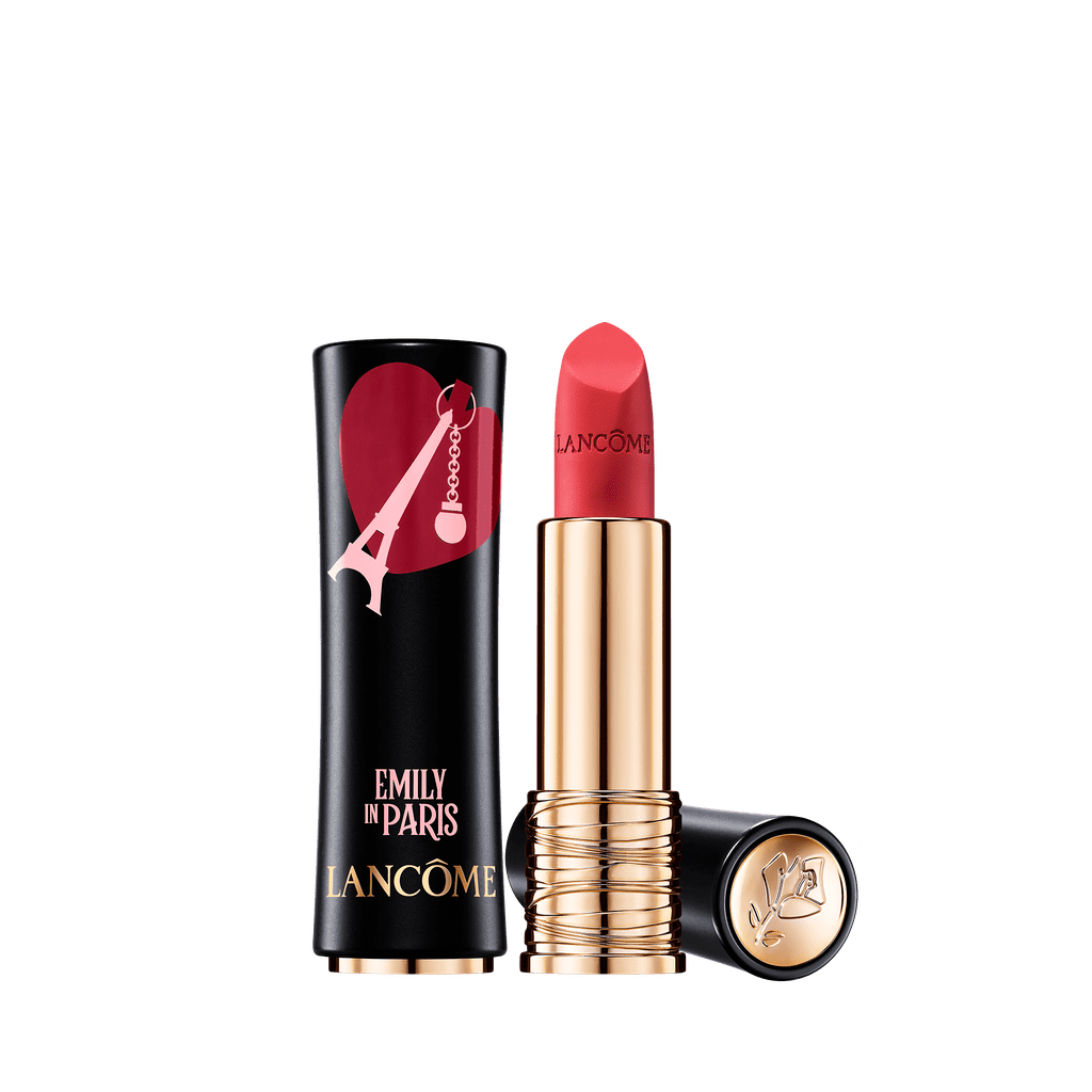 Lancôme x Emily in Paris L'Absolu Rouge Lipstick in Attrape Cœur