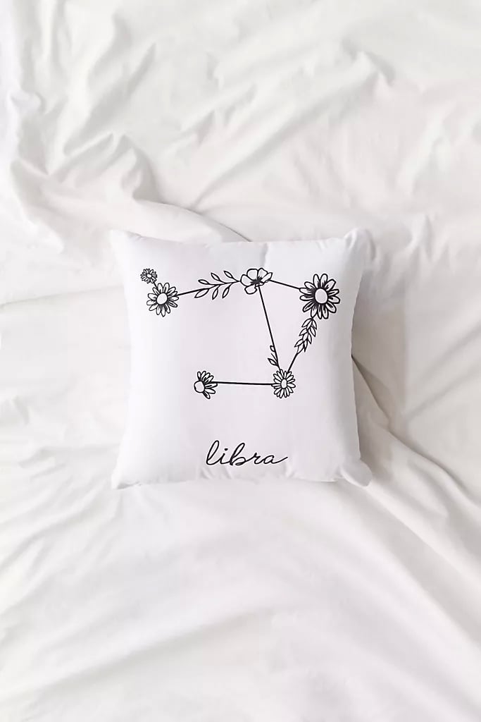 Floral Constellation Throw Pillow