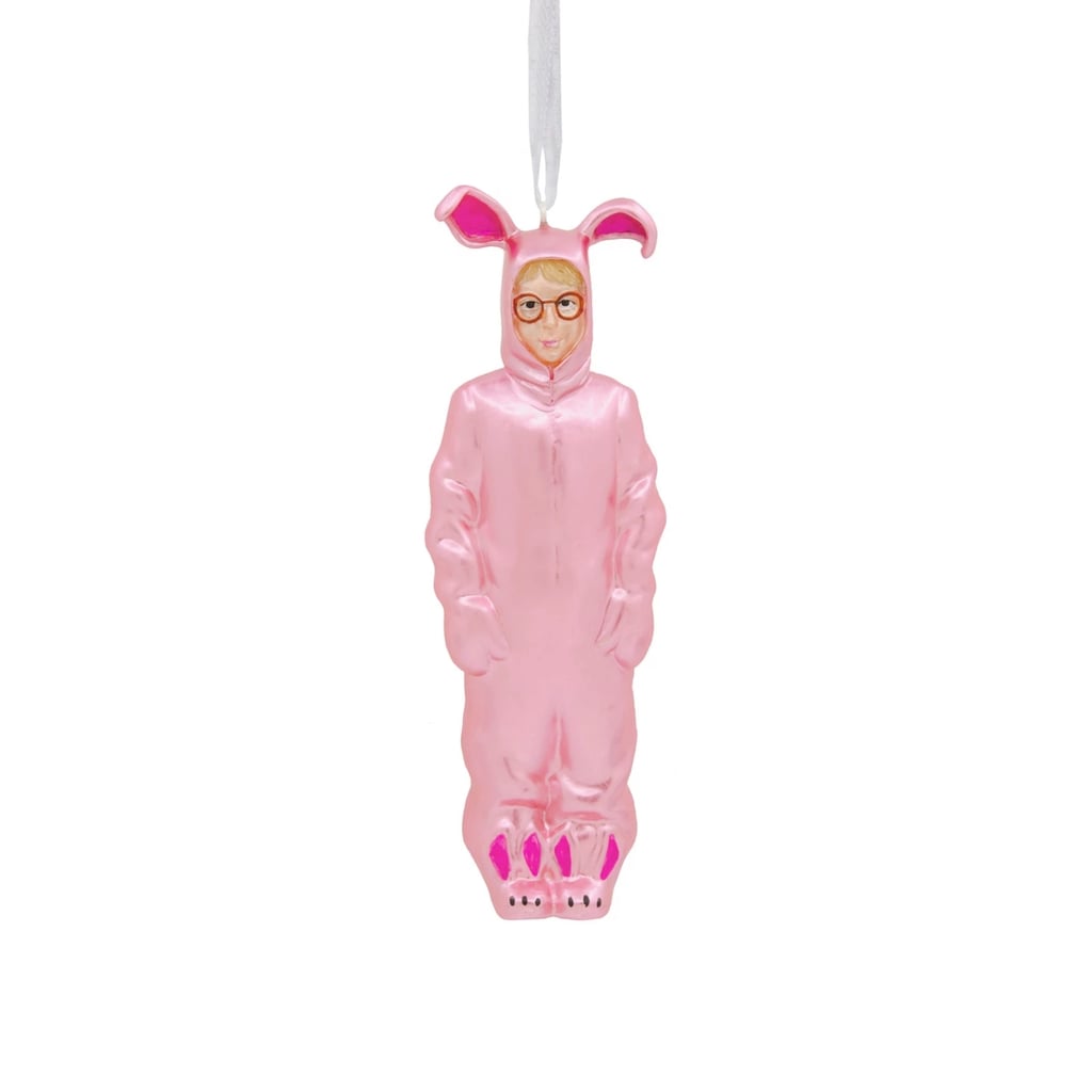 Hallmark A Christmas Story Glass Ralph in Bunny Suit Ornament