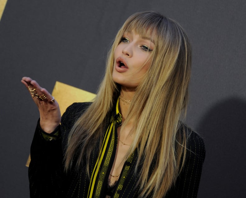 Celebrities With Bangs: Gigi Hadid With Birkin Bangs