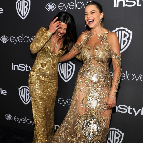 Sofia Vergara and Priyanka Chopra at the 2017 Golden Globes