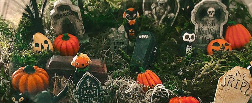 DIY Halloween Decorations: Spooky Plant Cemeterrarium Photos