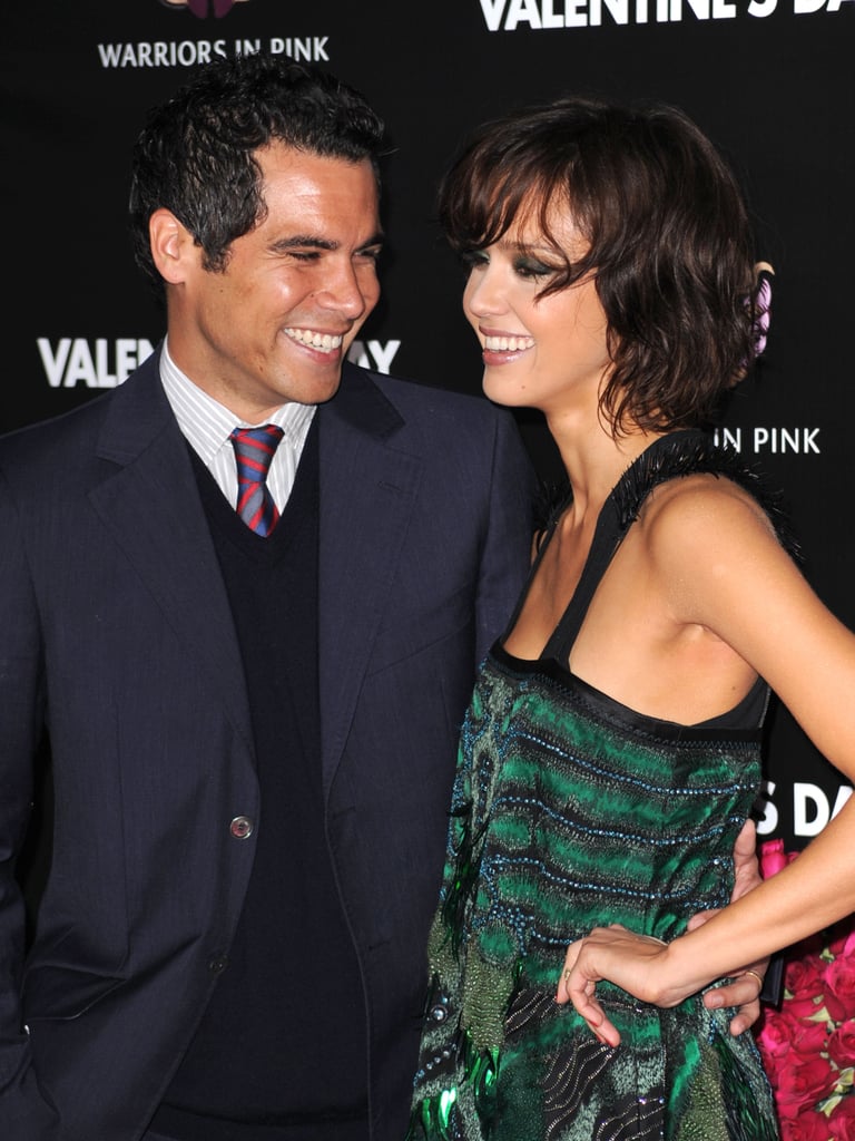 Jessica got support from Cash at the LA premiere of her movie Valentine's Day in February 2010.