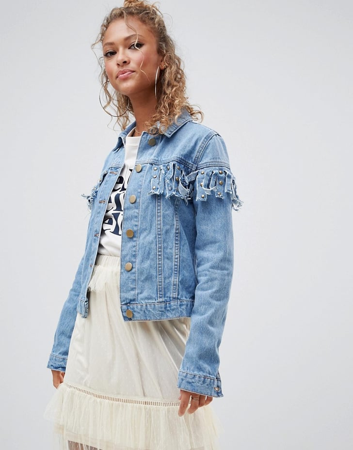 Glamorous Denim Jacket with Tassel Detail Summer Jackets 2019