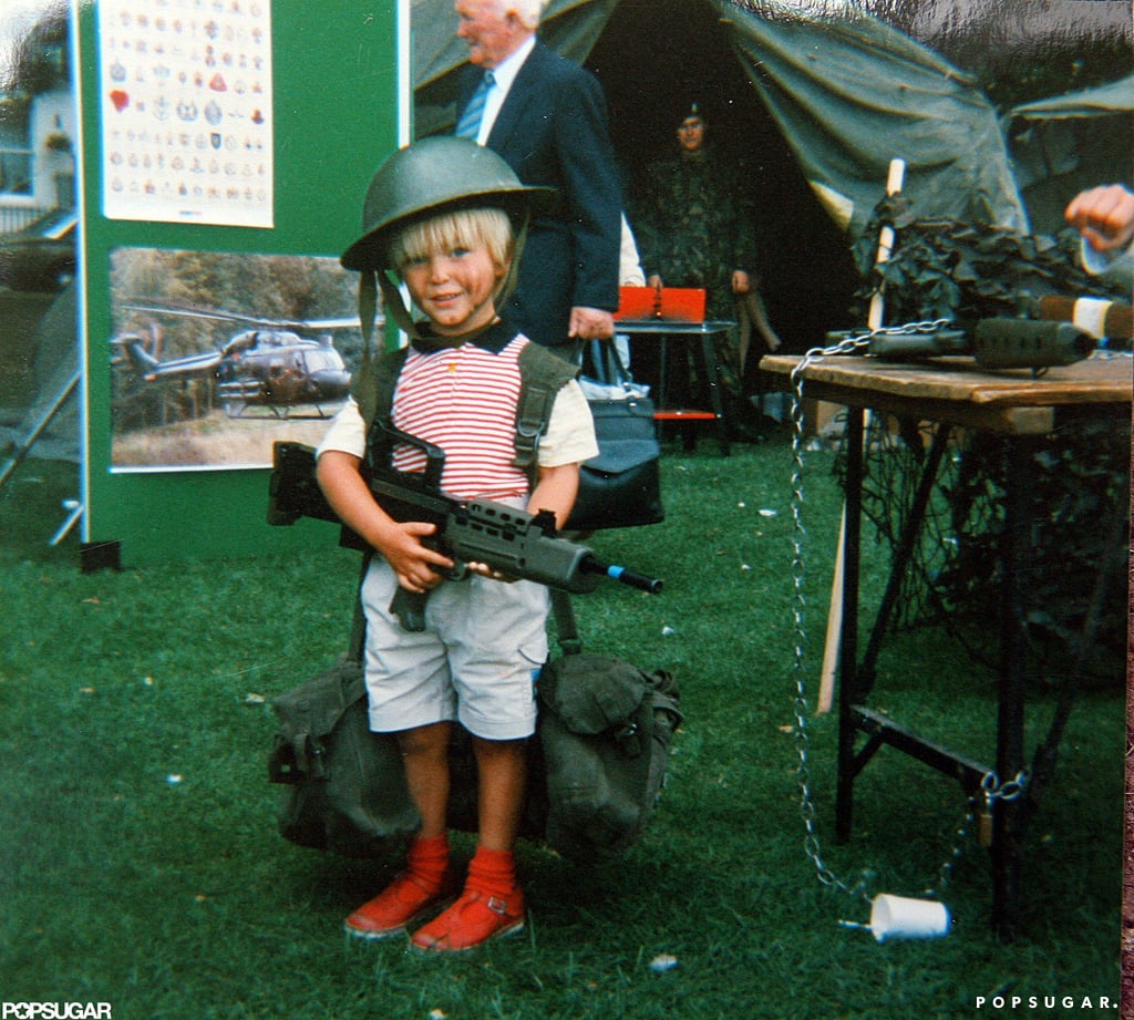 Robert had a taste for dressing up in costumes as a kid.