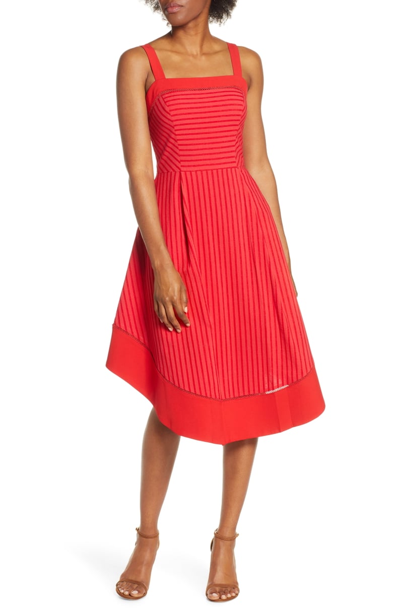 Adelyn Rae Cailin Stripe Midi Dress