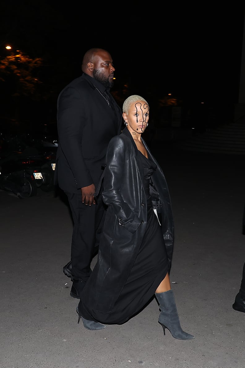 Lori Harvey's Red Alaïa Hooded Dress at Beyoncé's Party