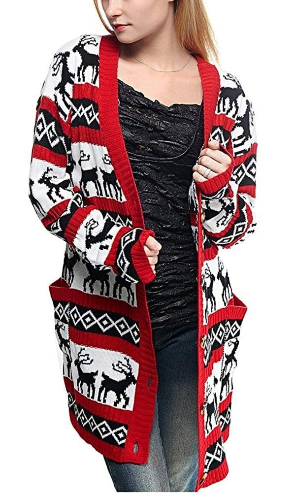 Oversized christmas sweater womens Clearance