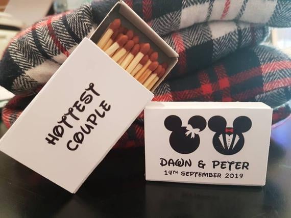 Disney Inspired Mickey and Minnie Mouse Wedding Matches