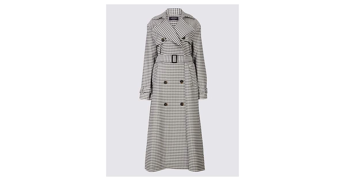 Marks and Spencer Gingham Trench Coat New Burberry Trench Coats at