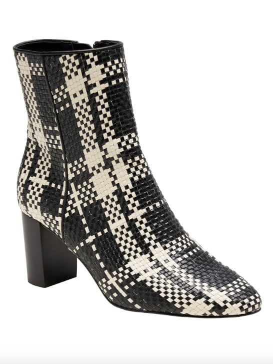 plaid ankle boots