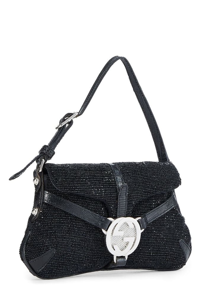 Gucci Black Beaded Handbag Mini