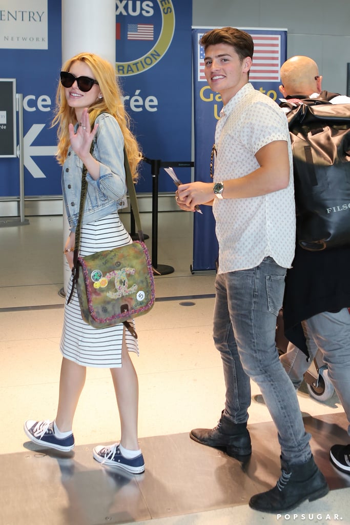 Bella Thorne and Gregg Sulkin Airport Style