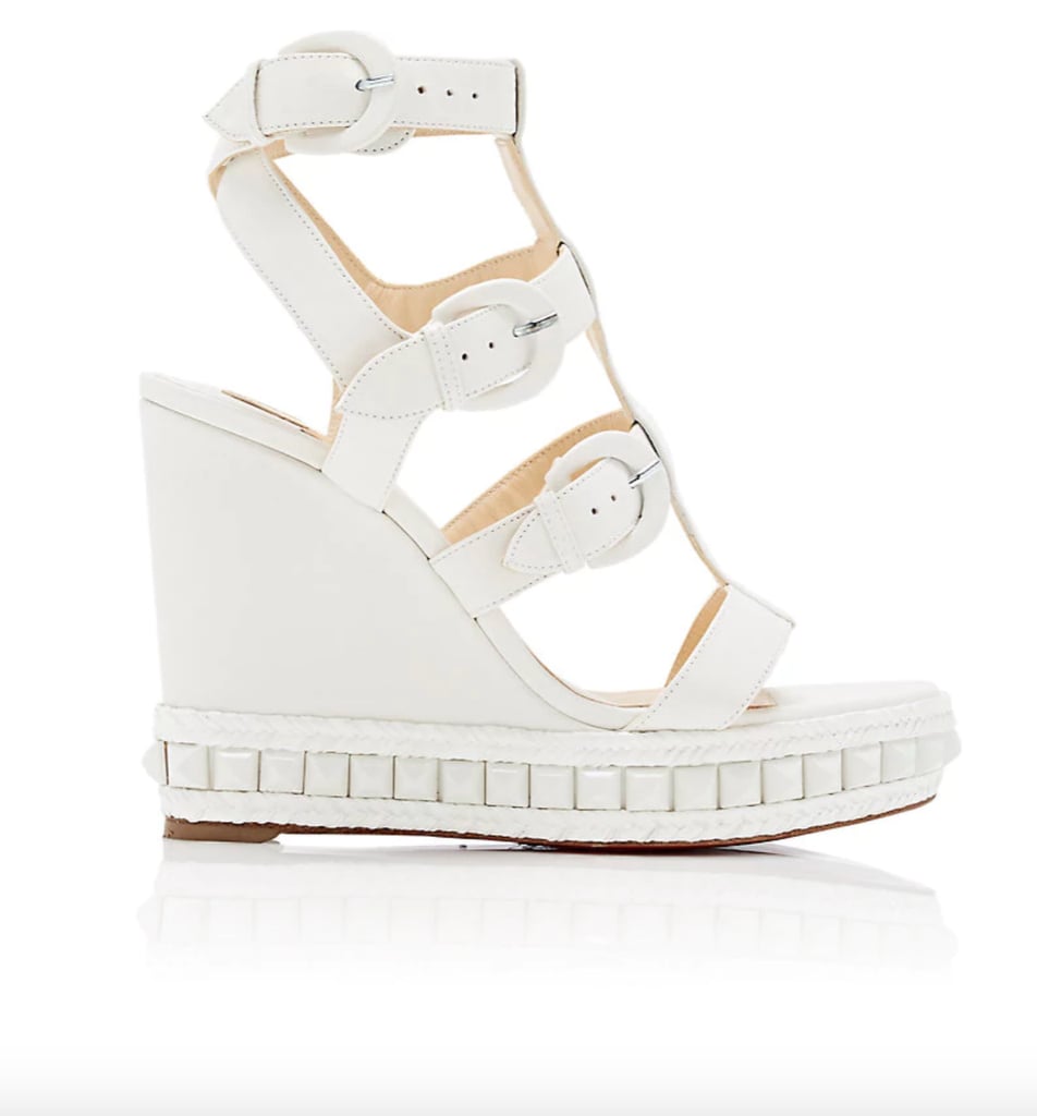 cute white wedges