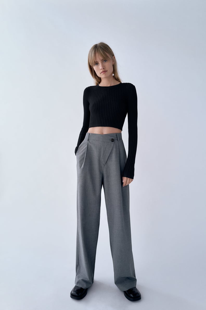 Zara Asymmetric Wide-Leg Pants