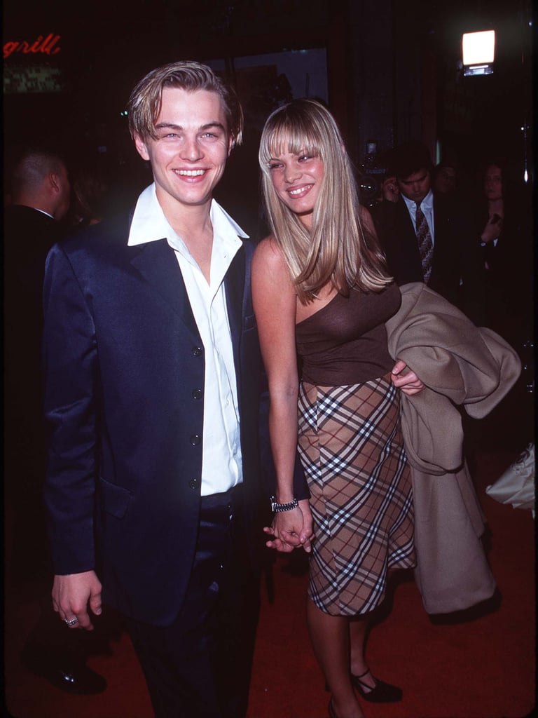 Leo and then-girlfriend model Kristen Zang held hands on the red carpet at the Romeo + Juliet premiere in November 1996.
