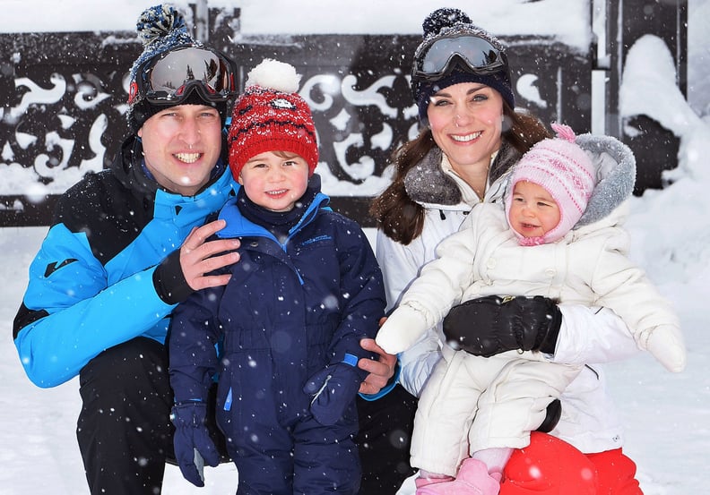 William, Kate, George, and Charlotte on a Ski Holiday, 2016