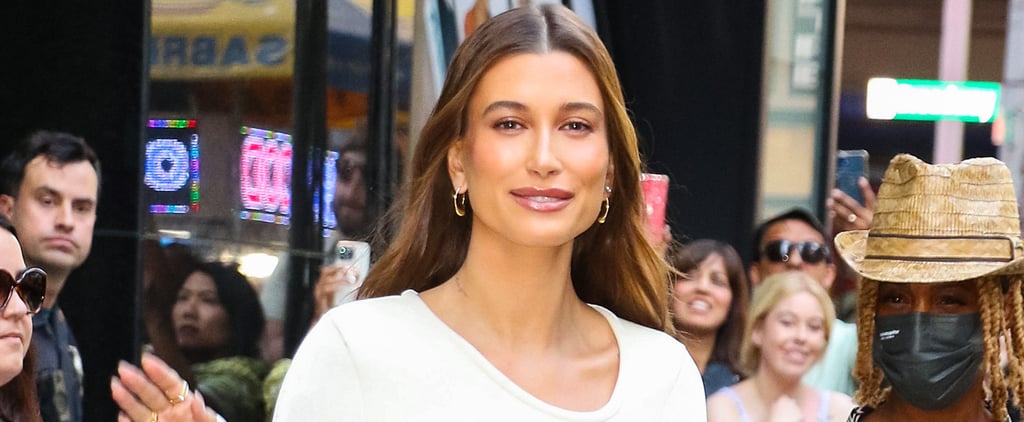 Hailey Bieber Wears a Bridal White Slipdress For a Romantic Shoot With Justin
