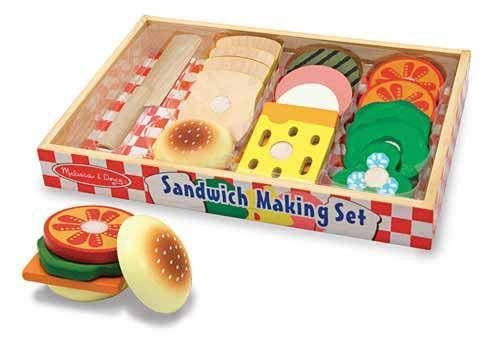 Melissa & Doug Sandwich Making Set — Wooden Play Food
