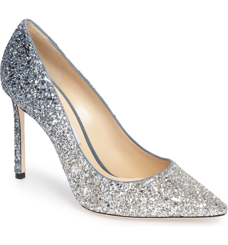 Cinderella Jimmy Choo Romy Glitter Pumps Fashionable Disney Princess