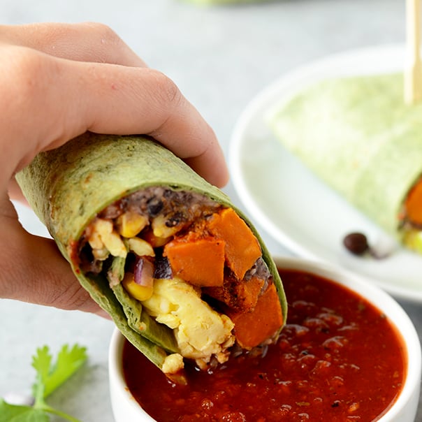 Black Bean Breakfast Burrito