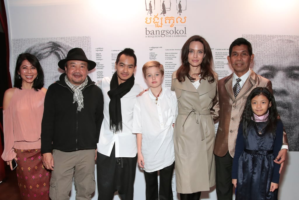Angelina Jolie Leather Trench Coat