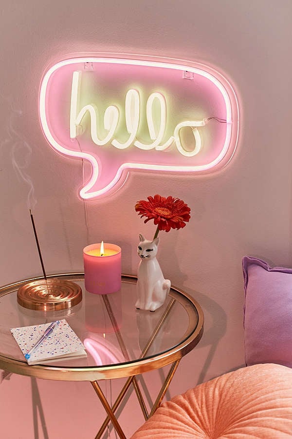 Urban Outfitters Hello Neon Sign