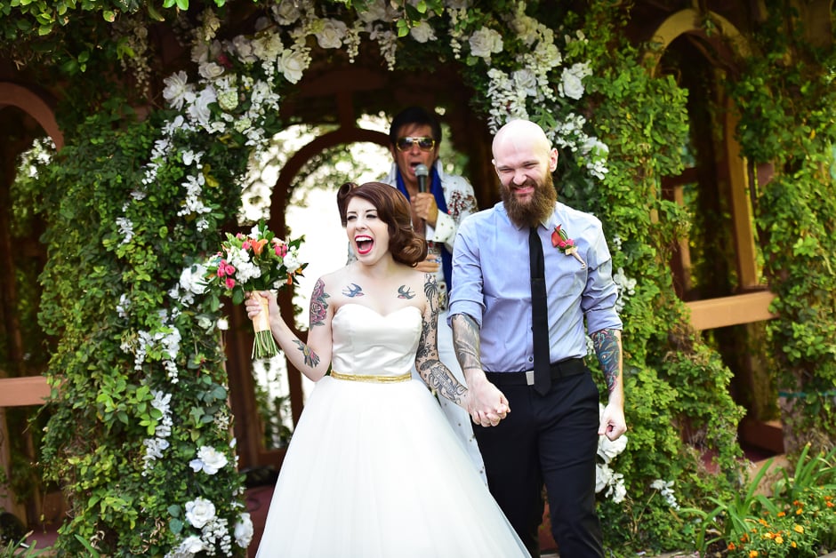 Tropical Las Vegas Wedding