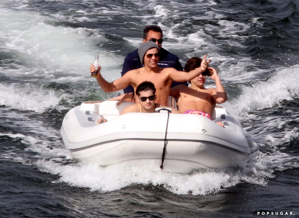 One Direction worked on their tan while visiting Sydney in April 2012.
