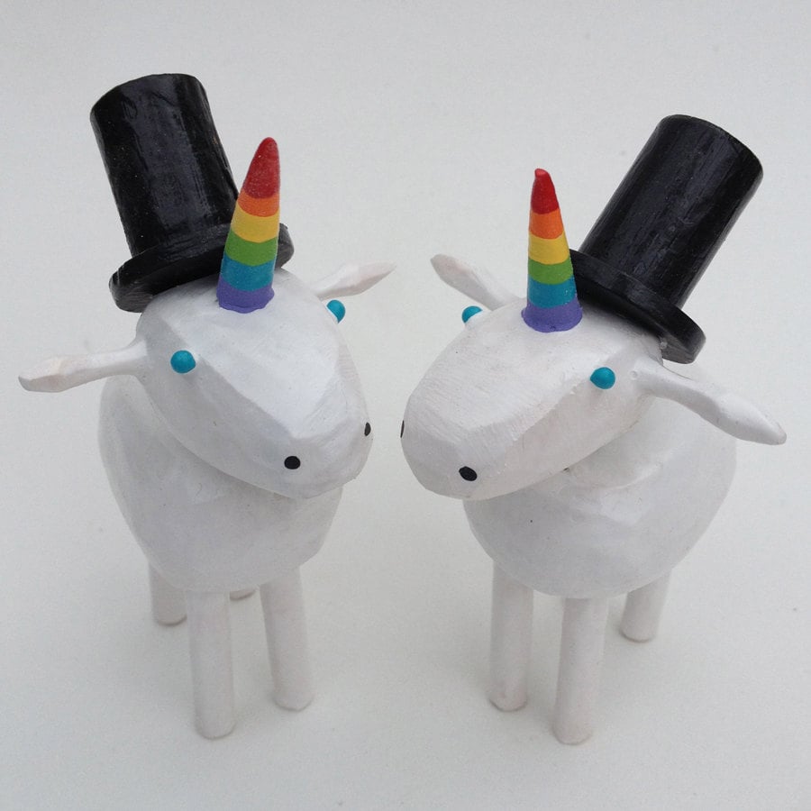 Same Sex Wedding Cake Toppers Popsugar Food 