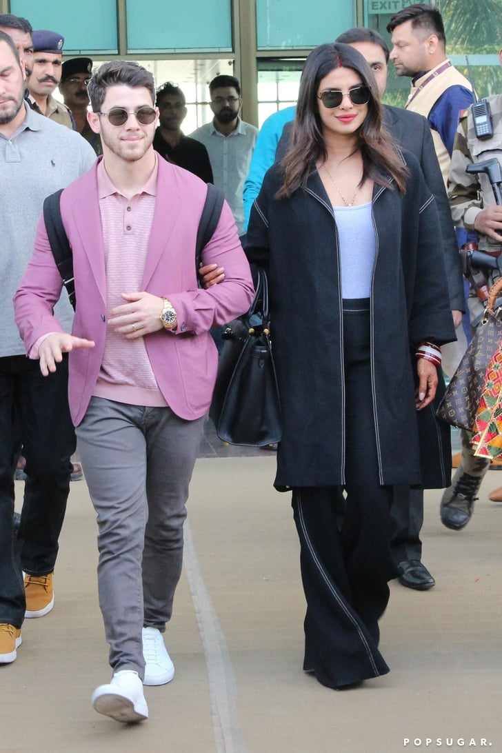 Priyanka Chopra's Denim Suit With Nick Jonas