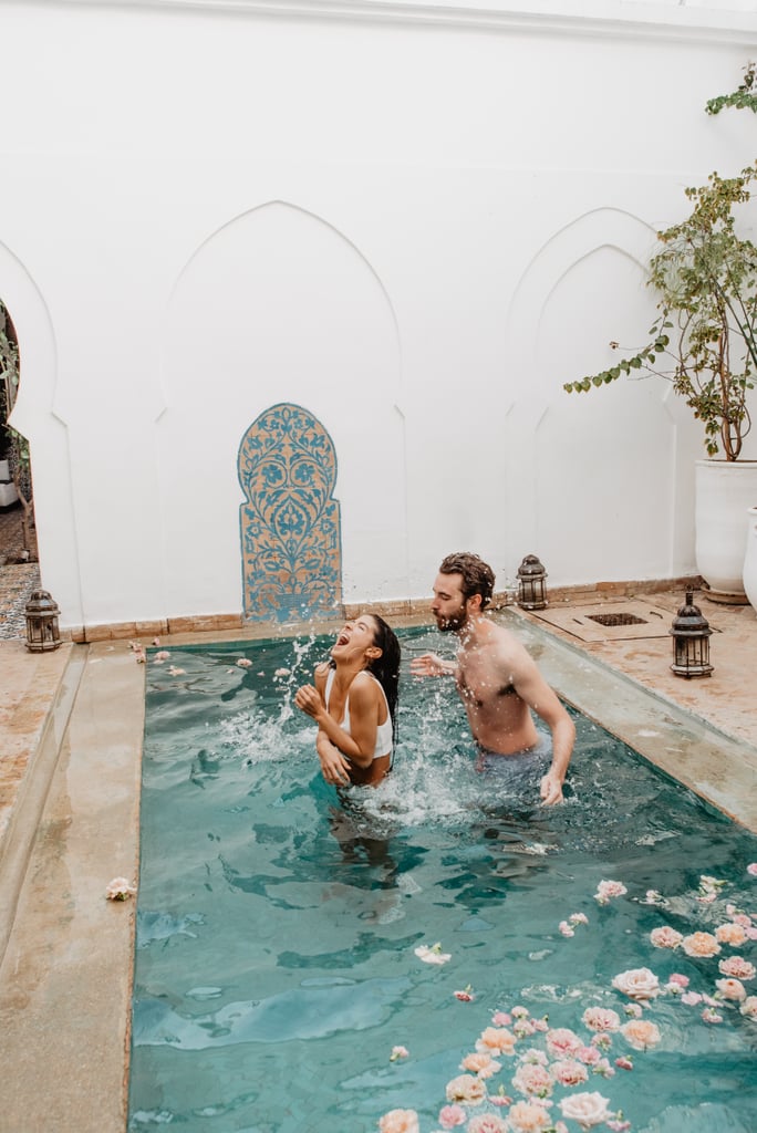 Sexy Moroccan Pool Couples Photo Shoot
