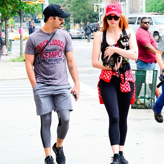 Sophie Turner and Joe Jonas Out With Their Dog
