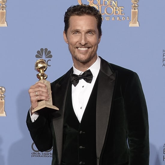 Matthew McConaughey at the Golden Globes 2014
