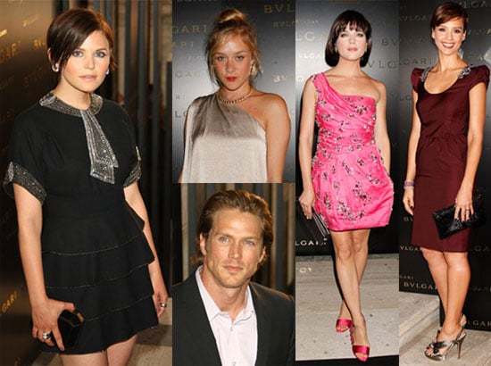 Photos of Chloe Sevigny, Ginnifer Goodwin, Jason Lewis, Jessica Alba, Selma Blair at a Bulgari Bash in Milan Photos of Chloe Sevigny, Ginnifer Goodwin, Jason Lewis, Jessica Alba, Selma Blair at a Bulgari Bash in Milan