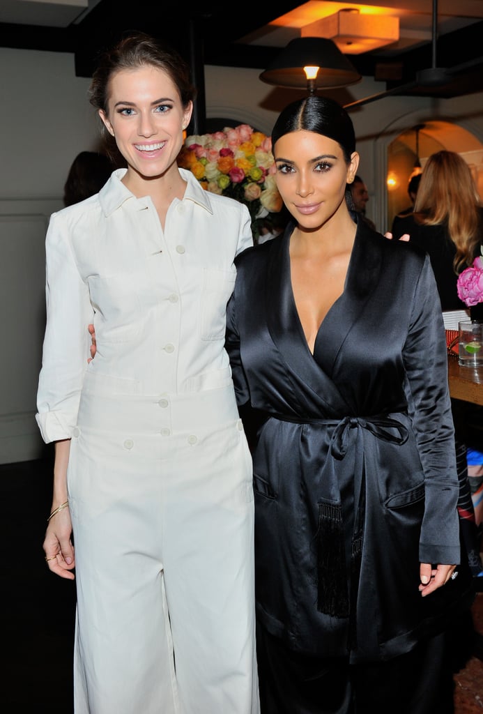 Over at W magazine's It Girl party, Allison Williams was all smiles next to Kim Kardashian.