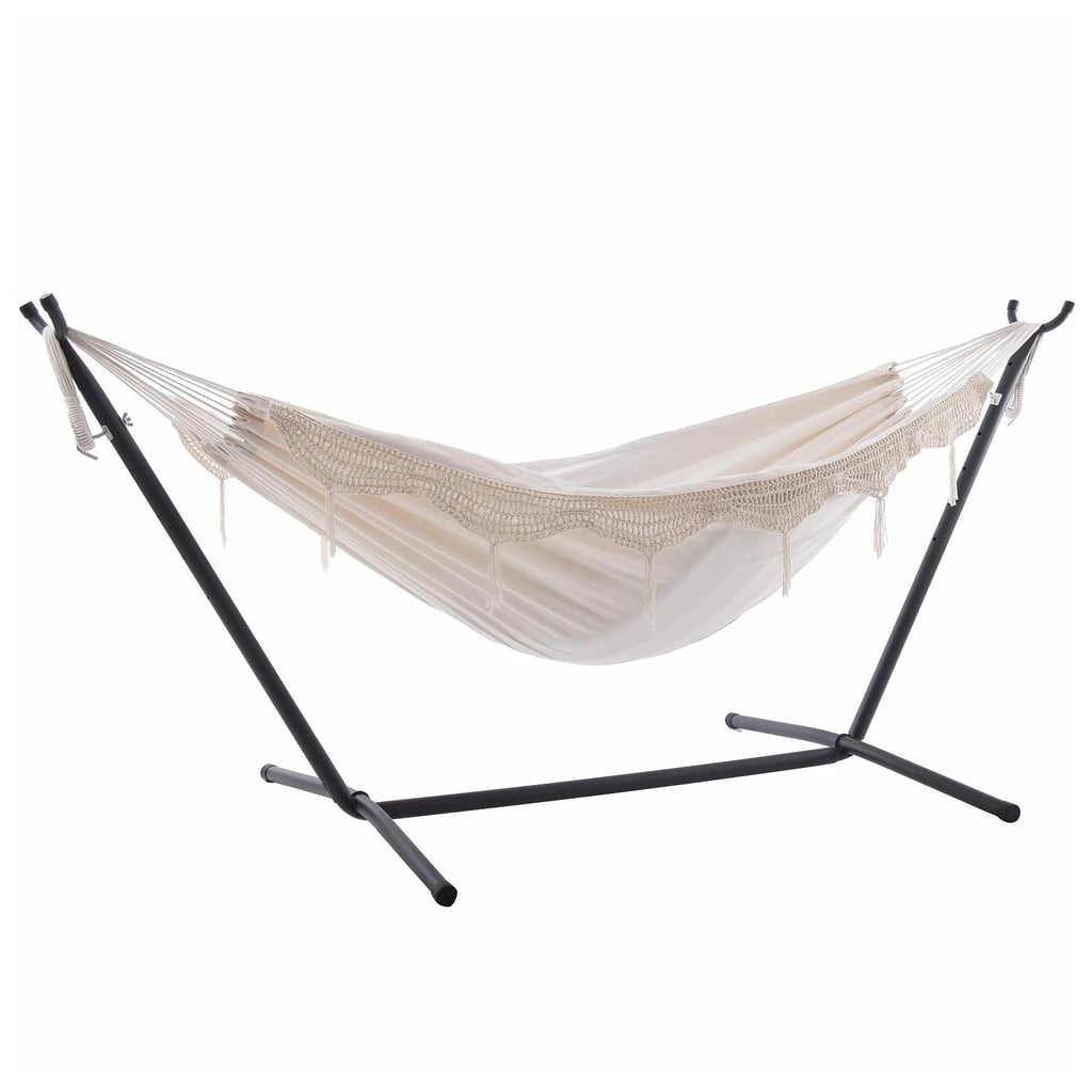 Vivere 9ft Double Cotton Hammock with Stand