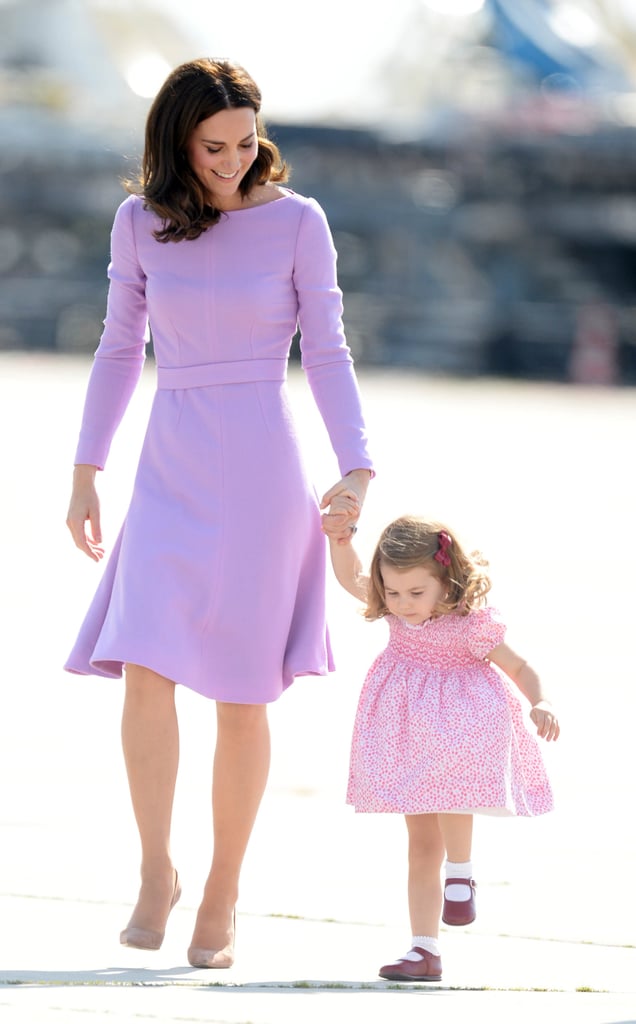 Kate smiled as Charlotte trotted alongside her.