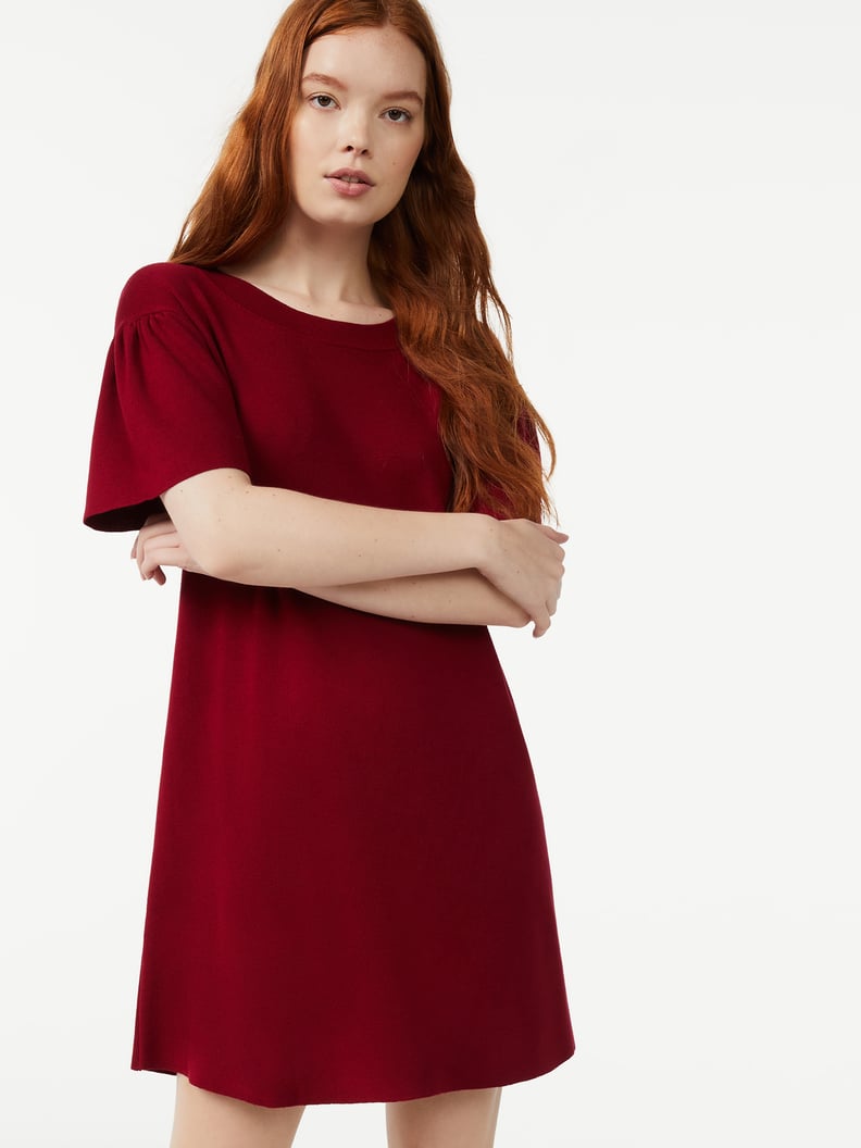 Free Assembly Women's Sweater Dress With Bell Sleeves