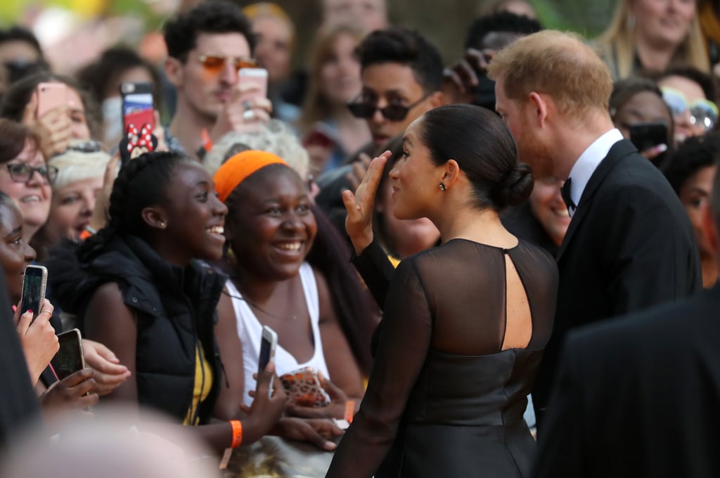 Meghan Markle Prince Harry Lion King Premiere Pictures 2019