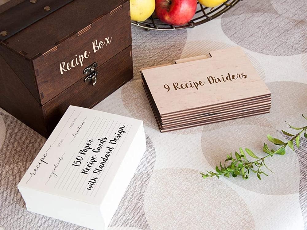 The Secret Ingredient Is Love Custom Recipe Box With Cards