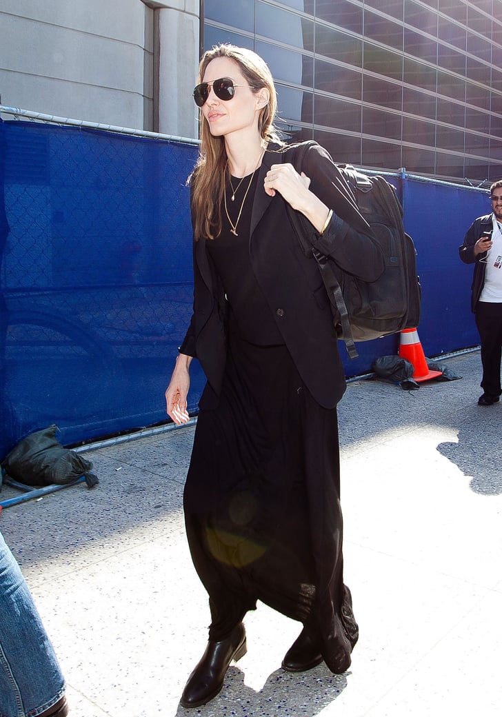 Wearing Dior sunglasses. | Angelina Jolie Wearing Sunglasses | POPSUGAR ...
