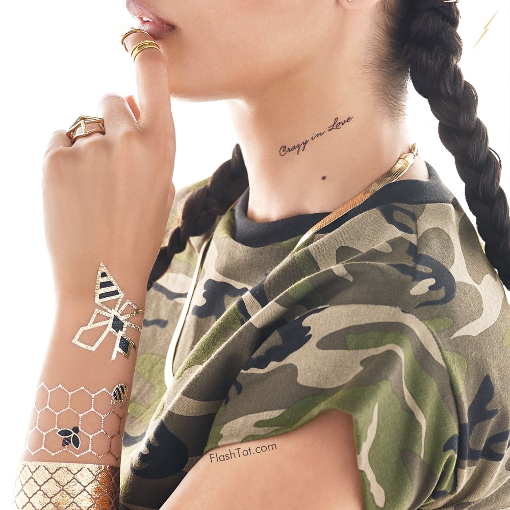 Beyonce Flash Tattoos