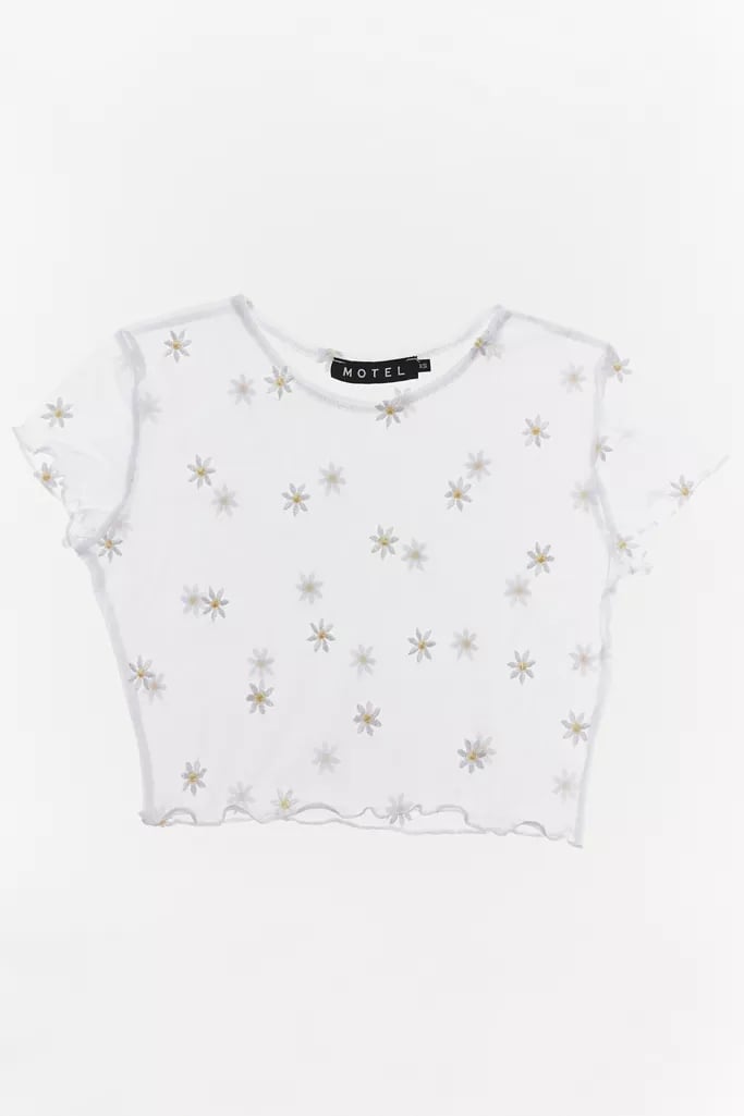daisy mesh top