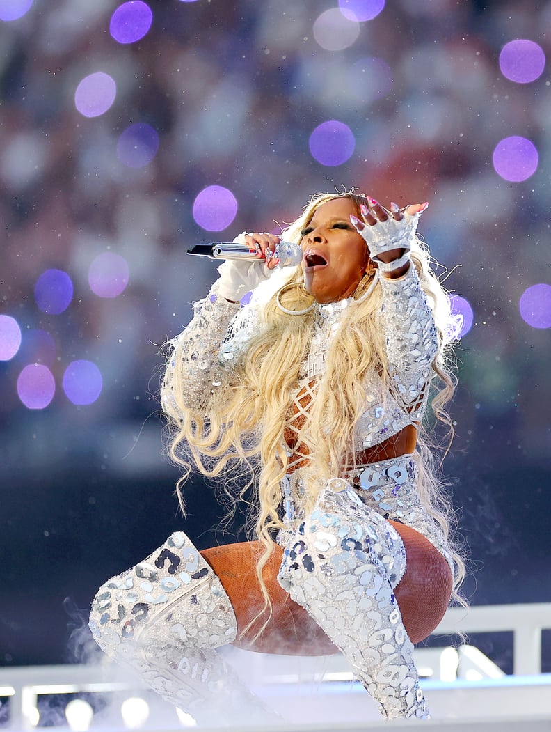 See Mary J. Blige Shine in Custom Dundas at the Super Bowl