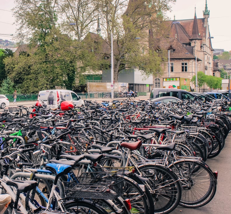 Grab a bike and go sightseeing for free.