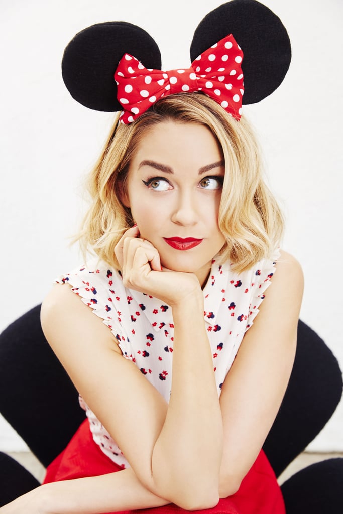 Disney's Minnie Mouse a Collection by LC Lauren Conrad Print Crinkled Blouse ($44)