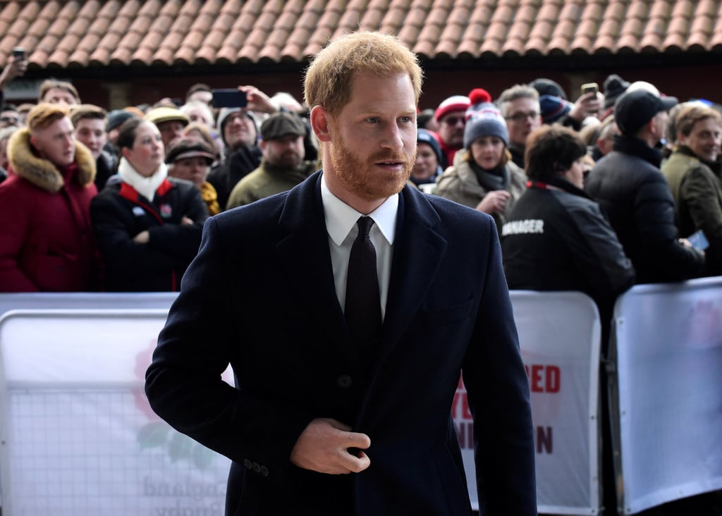 Prince Harry at Six Nations Rugby Match February 2019